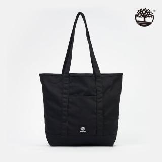 【Timberland 官方旗艦】中性黑色帆布托特包(A5SWD001)