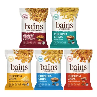 【澳洲 BAINS WHOLEFOOD】鷹嘴豆零食脆片100g(非油炸、無麩質、高纖高蛋白)