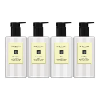 【Jo Malone】潤膚乳 250ml -多款任選(國際航空版_鼠尾草/紅玫瑰/青檸羅勒/黑莓)