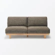 【MUJI 無印良品】木製簡約沙發/2人座 寬149*深74.5*高69cm(大型家具配送)