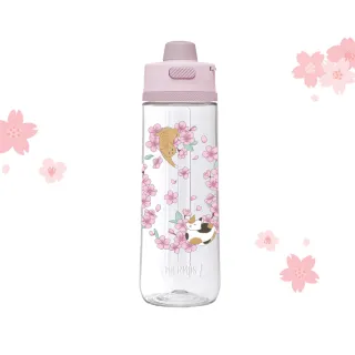 【THERMOS 膳魔師】櫻花貓咪篇彈蓋輕水瓶710ml(TP4329SK-PLT)