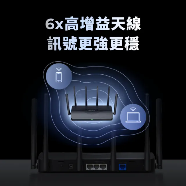 【Mercusys 水星】Wi-Fi 7 BE9300三頻6串流2.5G無線網路路由器分享器(支援AI筆電/EasyMesh/MR47BE)