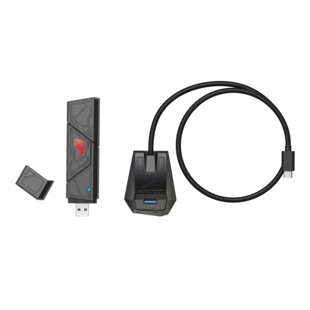 【ASUS 華碩】ROG USB-BE92 Wi-Fi 7 三頻 BE6500 USB 無線網路卡