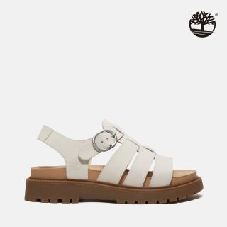 【Timberland 官方旗艦】女款象牙白羅馬涼鞋(A2Q1PEX4)