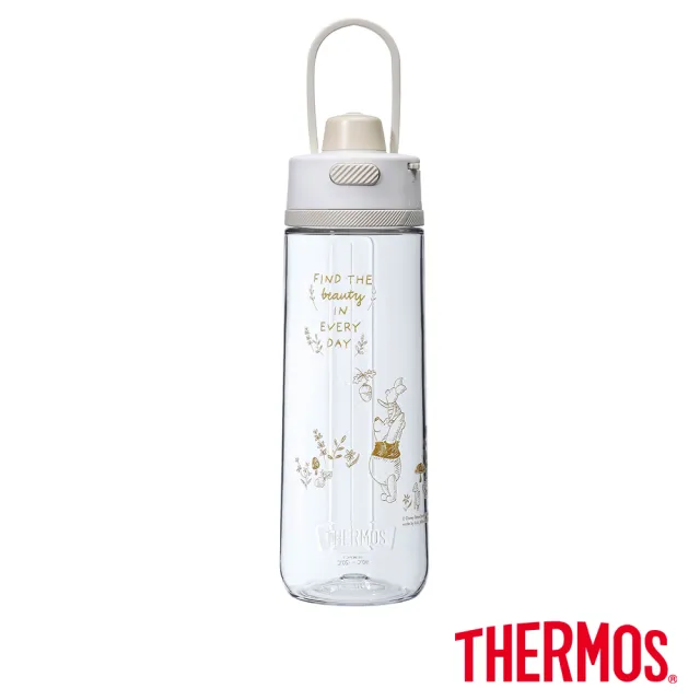【THERMOS 膳魔師】獨家專售_小熊維尼不鏽鋼真空保溫杯750ml-輕水瓶710ml(JOO-750WP+TP4329WP)