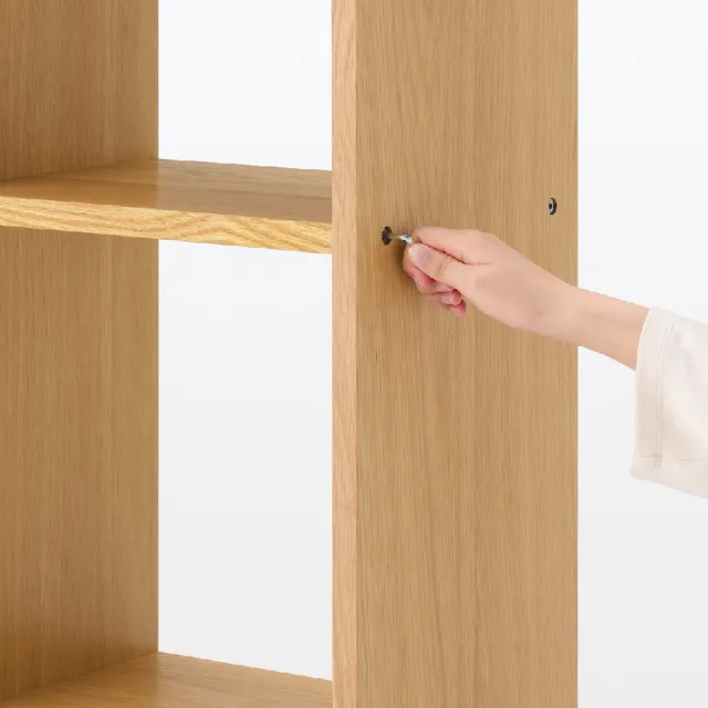 【MUJI 無印良品】自由組合層架橡木/5層/追加用(大型家具配送)