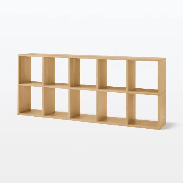 【MUJI 無印良品】自由組合層架橡木/5層/追加用(大型家具配送)