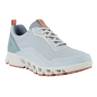 【ecco】MULTI-VENT W 翱翔城市戶外防水運動休閒鞋 女鞋(天空藍/橘粉色 88028361240)