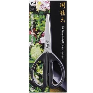 【KAI 貝印】日本製 關孫六 不鏽鋼廚房剪刀 廚房料理剪刀 可拆卸清洗 多功能食物剪(DH3353 直剪刀)