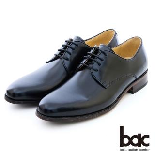 【bac】亮皮素面德比皮鞋(黑色)