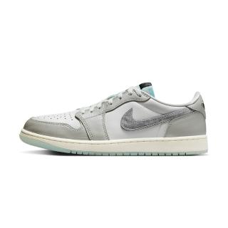 【NIKE 耐吉】Air Jordan 1 Retro Low OG 男鞋 白灰色 蛇年 低筒 AJ1 休閒鞋 HF3144-100
