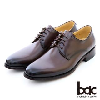 【bac】亮皮素面德比皮鞋(咖啡色)