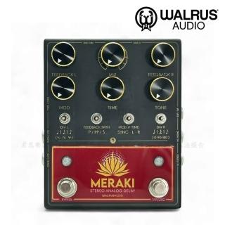 【WALRUS AUDIO】Meraki Stereo Analog Dual Delay 殘響效果器／創新頂級品牌(單顆 綜效 空間系效果 類比)