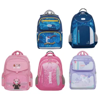 【IMPACT 怡寶】輕量聯名護脊書包-恐龍／獨角獸／間諜家家酒｜momo限定(國小 小學 兒童 學生)