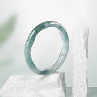 【KT DADA】翡翠戒指 女戒 指環 頂級翡翠 戒指 天然翡翠 藍水竹節 飾品 節節高升玉石 男戒 玉戒指 冰種玉