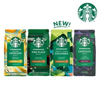 【STARBUCKS 星巴克】MOMO限定 精選咖啡豆4包組(口味任選)