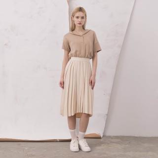 【MASTINA】異材質拼接連帽壓褶短袖洋裝(深藍 卡/魅力商品)