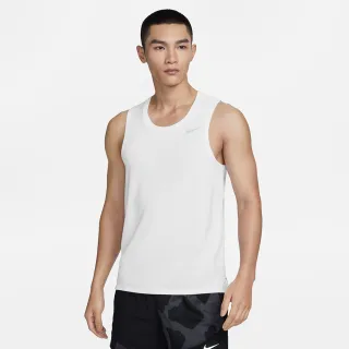 【NIKE 耐吉】背心 男款 運動背心 慢跑 AS M NK DF MILER TANK 白 DV9322-100