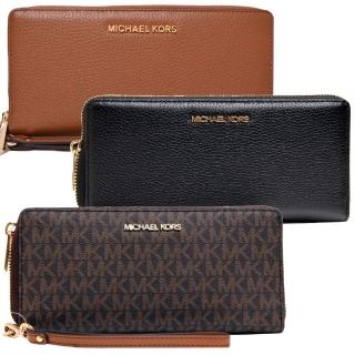 【Michael Kors】MK 拉鍊式多卡長夾 手拿長夾/手拿包/手機包/手掛式長夾/MK長夾(多款任選)