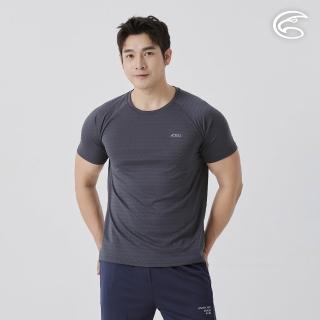 【ADISI】男山形緹花消臭快乾圓領上衣 AL2511091 深石灰 M-3XL(環保紗 透氣 快乾 抗臭 排汗衣)