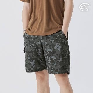 【ADISI】男彈性快乾多袋短褲-印花 AP2511049 灰綠M-2XL(透氣 吸濕排汗 速乾 輕量 休閒褲)