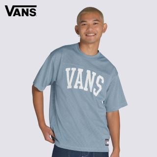【VANS】官方旗艦 Arched Football Jersey 灰藍色短袖T恤