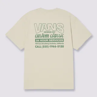 【VANS 官方旗艦】Custom Logo 男女款燕麥色短袖T恤