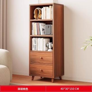 【顧家家居】實木置物櫃 木櫃 實木書櫃-40×30×150cm(松木展示櫃/收納置物架/防潮耐用/預售15天)