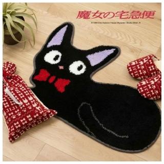 【日本 SENKO】魔女宅急便 JIJI 小黑貓 地毯 地電 玄關地墊 床邊地毯(平行輸入)