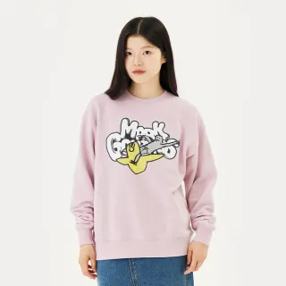 【Mark Gonzales官方旗艦】男女同款 MG 飛天天使大學T-粉紅色