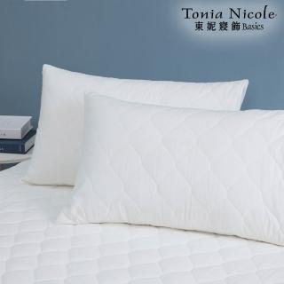 【Tonia Nicole 東妮寢飾】英威達抗菌包式枕套保潔墊(2入)