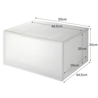 【MUJI 無印良品】PP衣裝盒/橫式/深型/2入