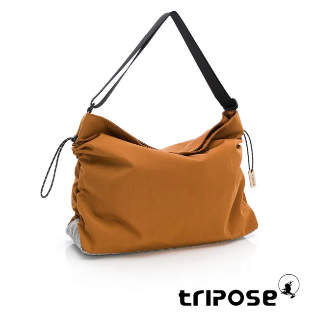 【tripose】MOVE微皺尼龍輕量抽繩斜背包-大(多色)