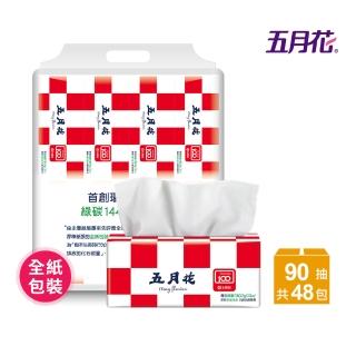 【MAY FLOWER 五月花】厚棒經典全紙抽取衛生紙(90抽x48包)