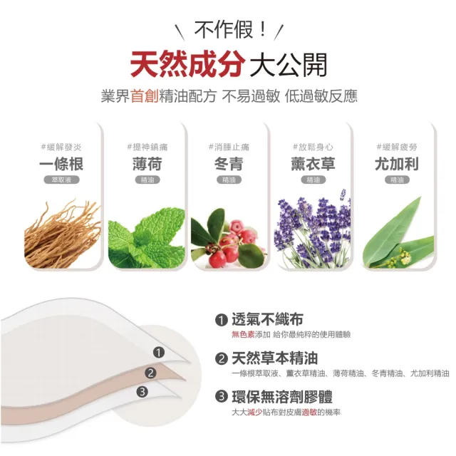 【花芊生技】金牌 金門一條根加倍精油貼布 12入組(8片/1包 加倍涼感 深層清涼)