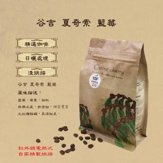 【卡果咖啡-自家新鮮現烘焙】衣索比亞 谷吉 夏奇索藍莓 日曬 G1 淺焙(半磅/袋 2袋/組 日曬處理法)
