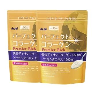 【ASAHI 朝日】神經醯胺膠原蛋白+玻尿酸Q10粉 黃金尊爵 買一送一(228g/包*2效期至2025/09/30)