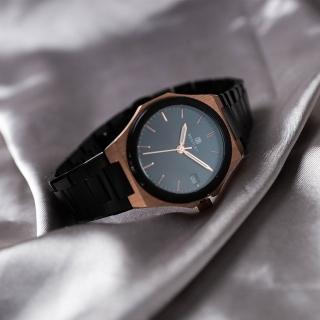【Bentley 賓利】URBAN ELEGANT天穹系列 BL-11-41 玫黑 質感 輕奢 女錶(附信封捲包收納袋+磁吸錶盒/說明書)