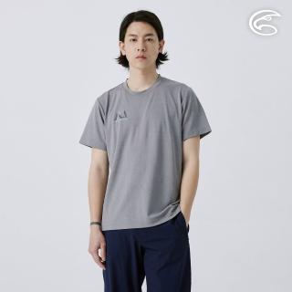 【ADISI】男涼感型單向導濕速乾圖騰上衣 AL2511040 麻灰 M-3XL(吸濕 快乾 透氣 排汗衣)