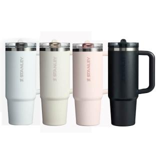 【Stanley】防漏吸管隨手杯 0.88L(10-12485黑白粉)