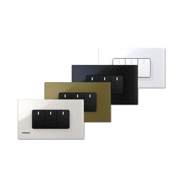 【GREENBANK 綠色銀行】G-Switch P1 無線智能三開關(Apple HomeKit 台灣專用規格 l 支援雙切)