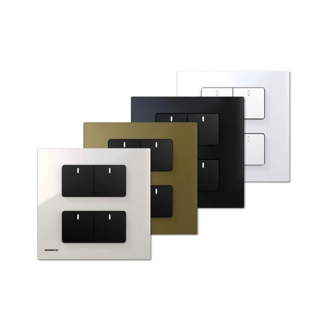 【GREENBANK 綠色銀行】G-Switch P1 無線智能四開關(Apple HomeKit  台灣專用規格 l 支援雙切)