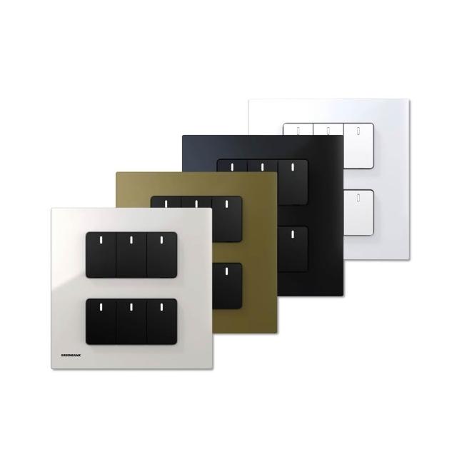 【GREENBANK 綠色銀行】G-Switch P1 無線智能六開關(Apple HomeKit 台灣專用規格 l 支援雙切)