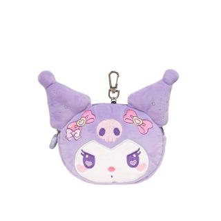 【IMPACT 怡寶】酷洛米Kuromi 20週年紀念造型零錢包-紫色 IMKUL07PL(伸縮彈力設計)