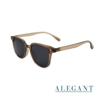 【ALEGANT】都會時尚TR90方框寶麗來偏光墨鏡/UV400太陽眼鏡(設計師臺灣品牌/露營用品/方框輕奢穿搭)