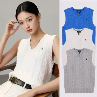 【RALPH LAUREN】RL POLO 經典刺繡小馬背心針織毛衣-青年款-多色組合(平輸品/青年款/秋冬舒適)