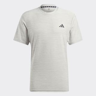 【adidas 愛迪達】Tr-es Stretch T 男 T恤 運動上衣 休閒短袖 吸濕排汗 灰 亞版(IC7416)