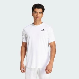 【adidas 愛迪達】Club Tee 男 T恤 運動上衣 休閒短袖 吸濕排汗 白 亞版(JD8639)