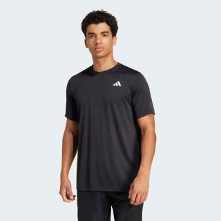 【adidas 愛迪達】Club Tee 男 T恤 運動上衣 休閒短袖 吸濕排汗 黑 亞版(JF8502)
