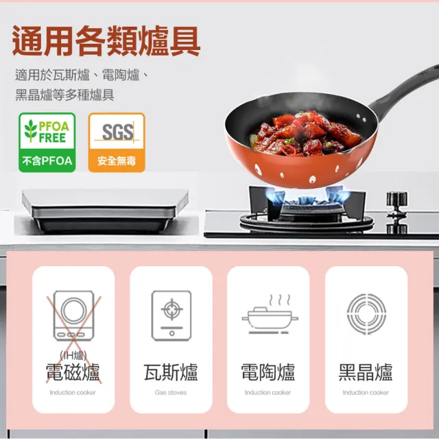 【ASD 愛仕達】輕巧不沾深煎鍋/小炒鍋24cm